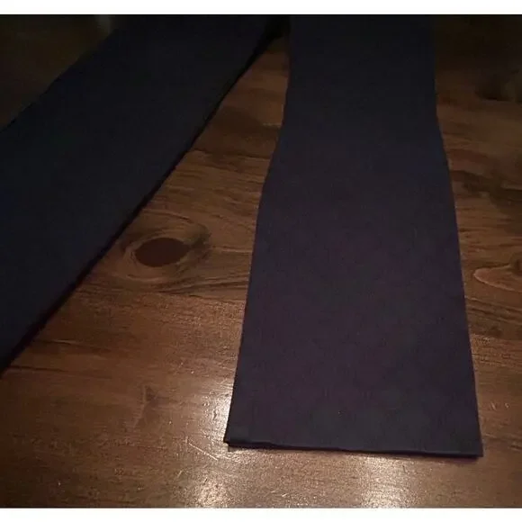 Lilly Pulitzer Kelly Textured Cotton Pants Midnight Navy Gold Button Womens Sz 4 - Picture 4 of 7